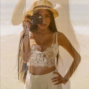 White Lace Bralette Sexy